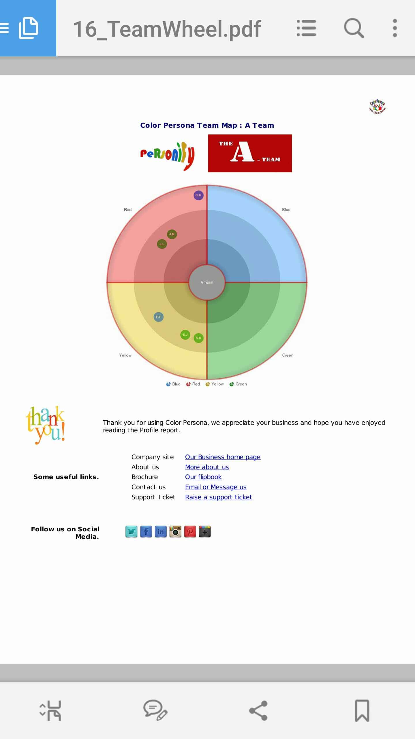 Downloadable PDF Team Map