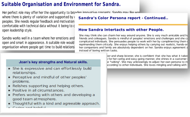 career sections
