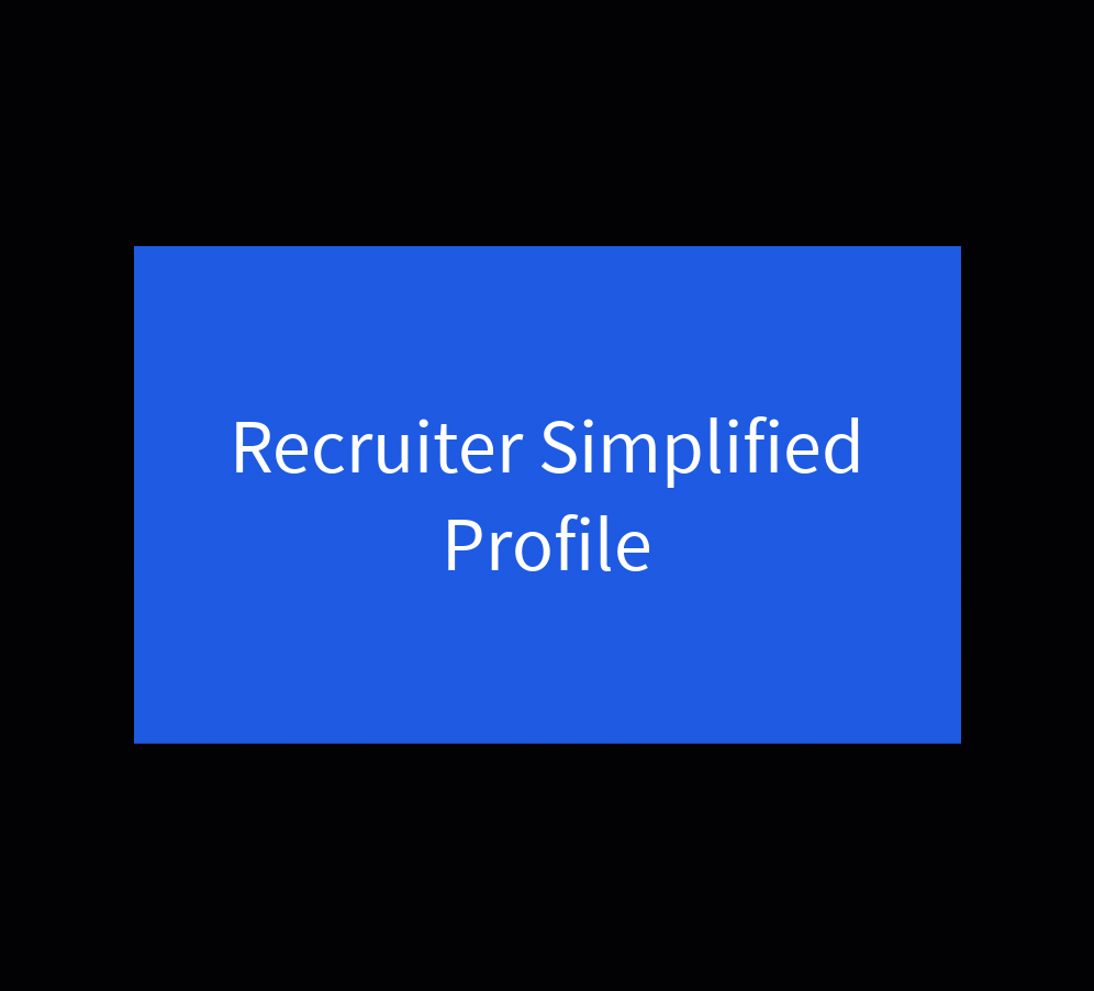 Recruiter Simplified