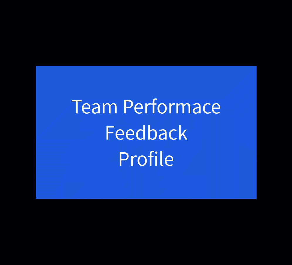 Team Feedback profile